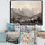 Mont Blanc monochrome - impression sur toile-67463584-67463579