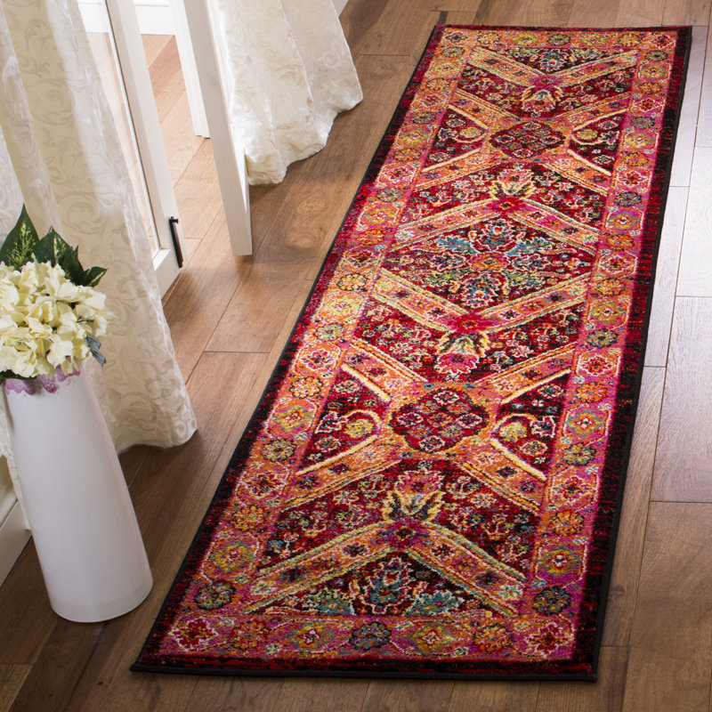 Tapis performance oriental Donnitta, Tapis de couloir 2 pi 3 po x 8 pi