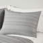 Cationic Dyed Clip Jacquard Comforter Set With Throw Pillow Grey-114494786