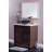 Godere Black Painted Glass Vessel Bath Sink