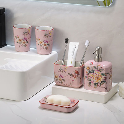 Ceramic Bathroom Accessories Set