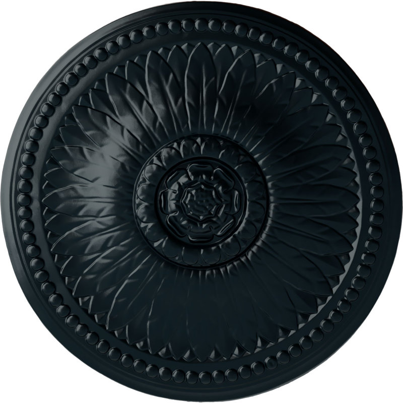Endurathane Alexa Ceiling Medallion, 20 1/2"OD x 1 7/8"P (Fits Canopies up to 2 7/8")Hand-Painted Flash Copper Finish