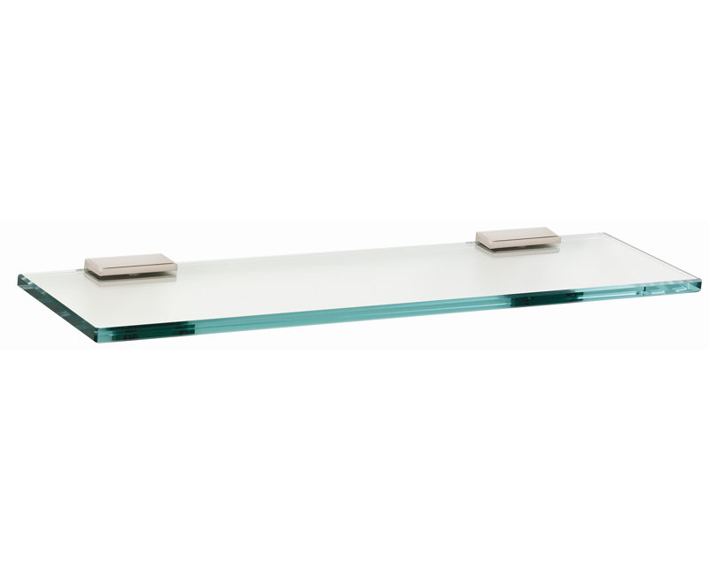 Stimson Accent Shelf with Towel Bar, Polished Nickel, 0.56'' H X 24'' W X 4.5'' D