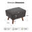 Kaya 24'' Modern Upholstered Ottoman Boucle-1932297250