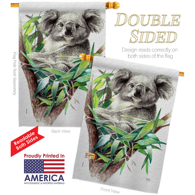 Double Sided 40'' H x 28'' W Polyester Animal House Flag