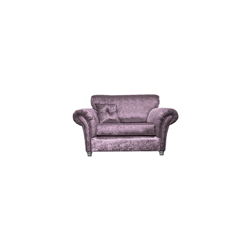 Maritza Upholstered Armchair, Purple, Grey