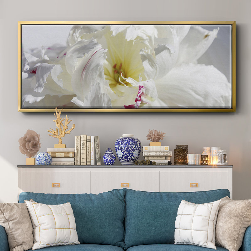 Breathless IV- Framed Canvas, 12" H x 30" W