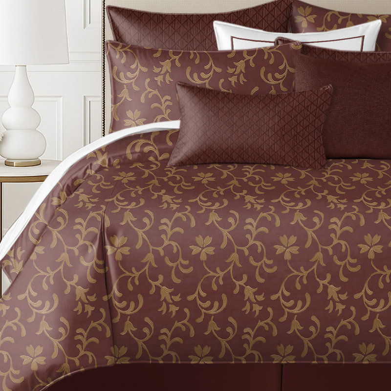 Ensemble de housse de couette Venetian Garnet, Housse de couette très grand et 2 très grandes t