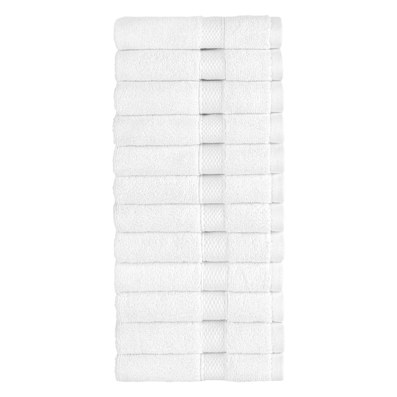 Collection de serviettes surdimensionnées 100% coton Anovia Hotel Terry, Gant de toilette - paquet de 12