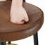 Chaise de bar rotative à 360 °. Chaise de bar rembourrée en tissu d'echnologie moderne avec pieds en métal noir lisse et magnifique.