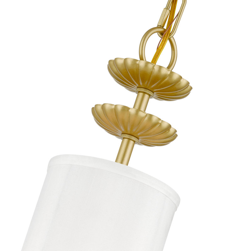 Sampson 1 - Light Shaded Pendant, Soft Gold