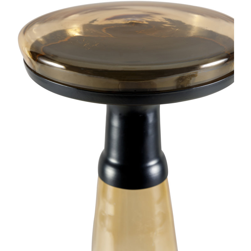 Florann Modern End Table, Brown/Black