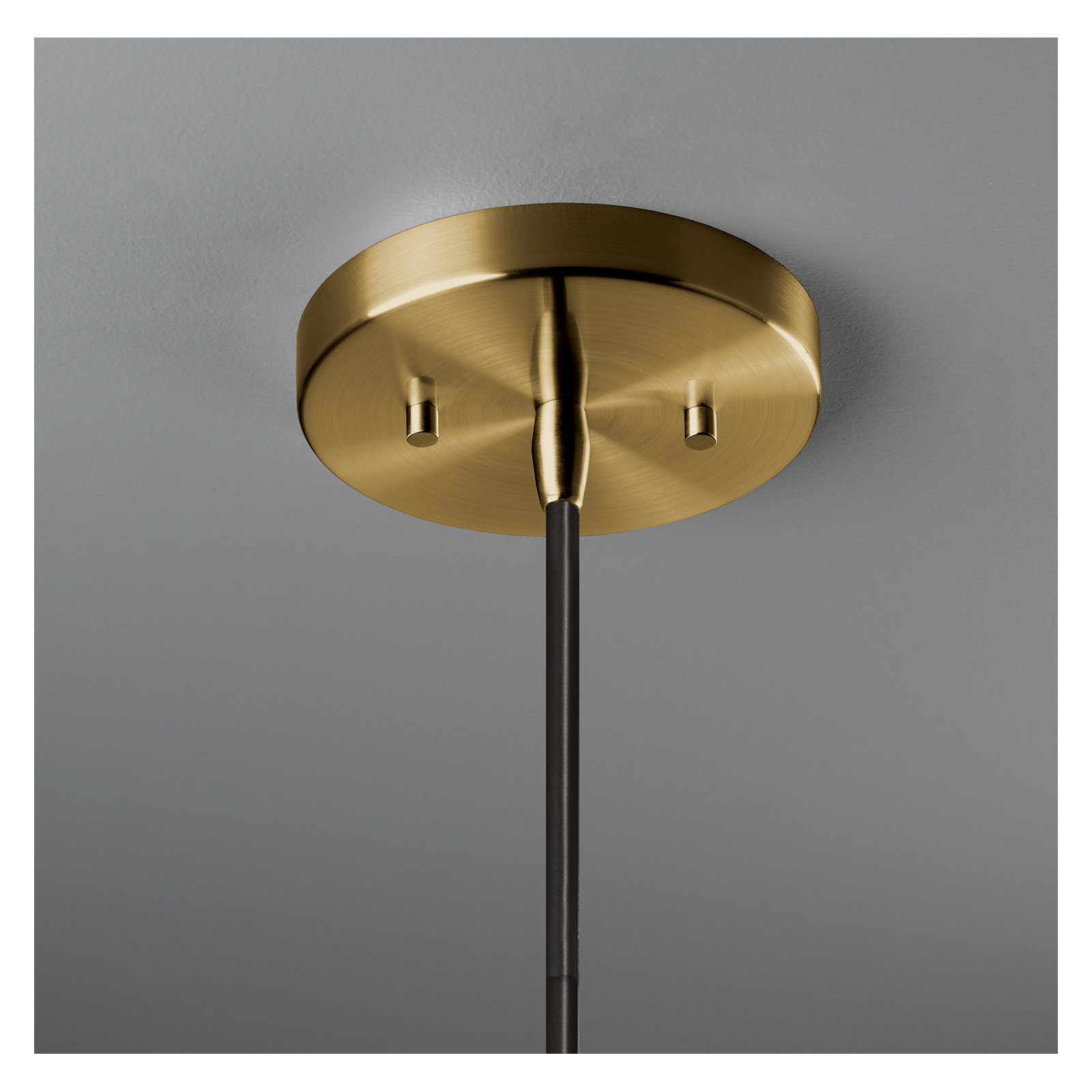 Logan Single Light Ceramic Dimmable Pendant, Antique Brass, Pewter Green