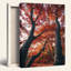 Automne, érable, forêt, paysage, toile tendue, reproduction d'art sur toile, ensemble de 1-1917868246