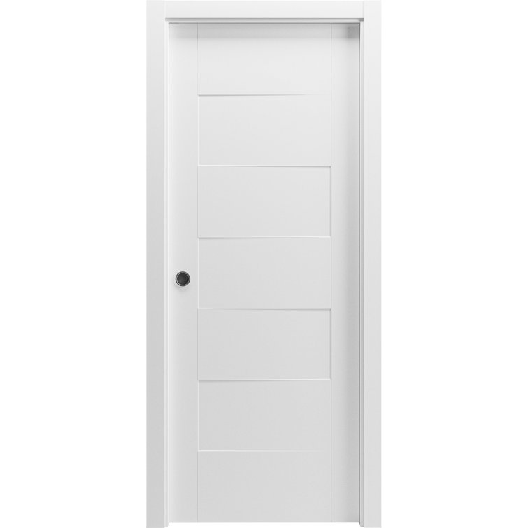 VDomDoors Solid Wood Paneled Pocket Doors | Wayfair