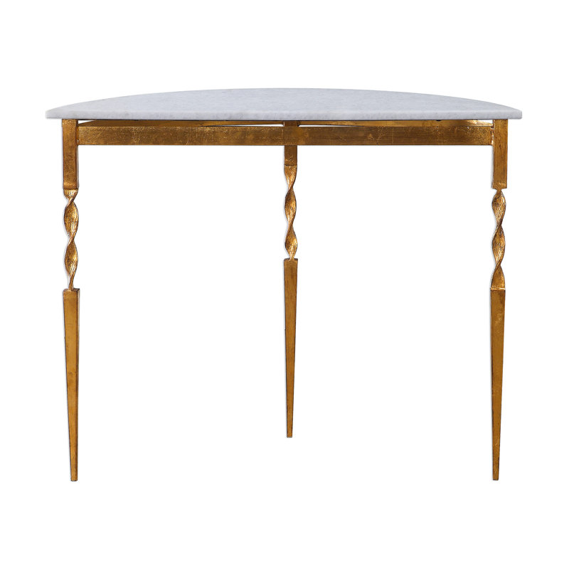 Imelda 40'' W Stone Console Table