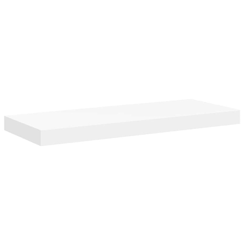 Wall Shelf Floating Shelf Wall Mounted Display Shelf for Photo Frame, White, 1.5" H x 23.6" W x 9.3" D