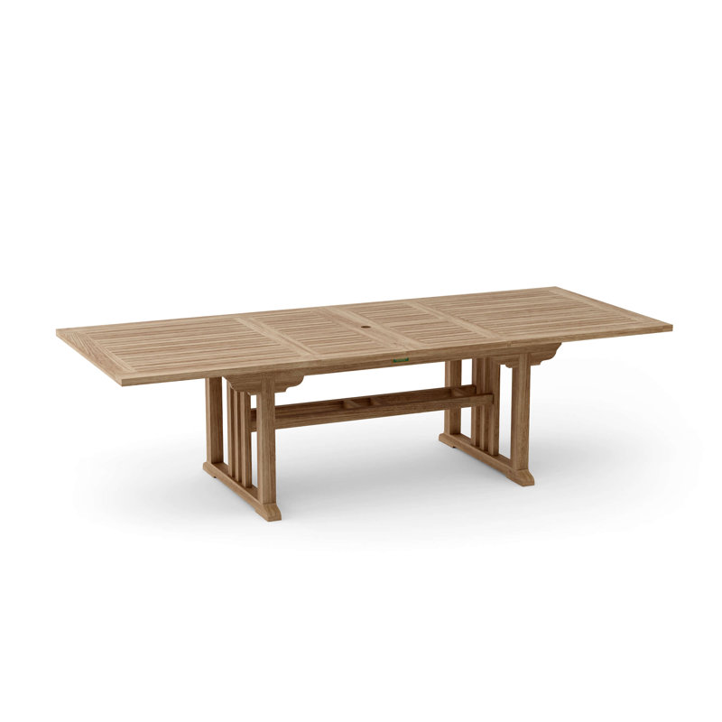 Sahara Outdoor Teak Dining Table, 74" - 106" L