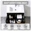 Ensemble de meuble-lavabo simple 24 po noir