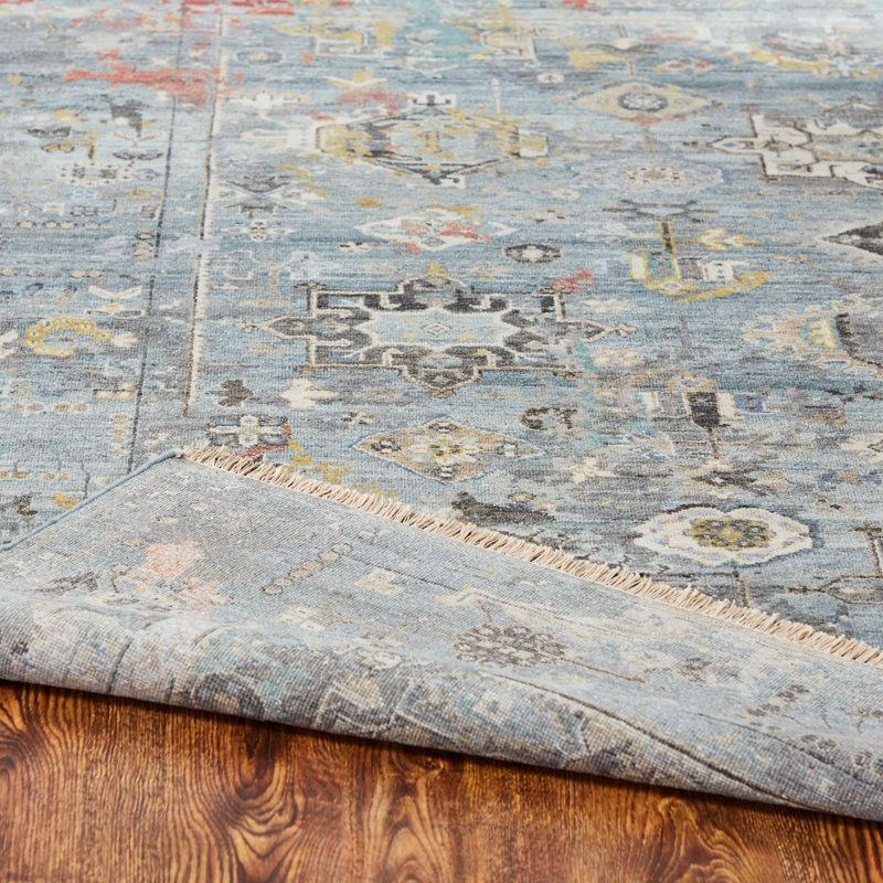 Heritage Revival Hand Knotted Area Rug, Rectangle 4' x 6'