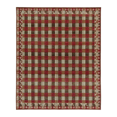 Distressed Geometric Area Rug