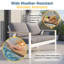 Causeuse d'extérieur en aluminium avec coussins Brandtley-87939156