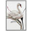 Élégant cygne blanc perché sur une branche, reproduction d'art sur toile encadrée dans la chambre principale-1645026310-1645026304
