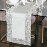 Sparkles Home Luminous Rhinestone Border Table Runner - Gold