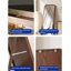 Miroir moderne autoportant complet en bois à bord arrondi pour la décoration de chambre à coucher-529100353