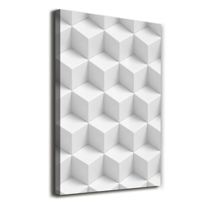 3D Abstraction - Wrapped Canvas Print