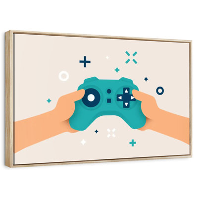 Caricature de manette de jeu vidéo