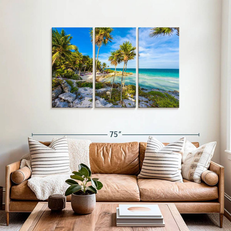 Gillard Cancun, plage vierge, H 36 po x l 57 po