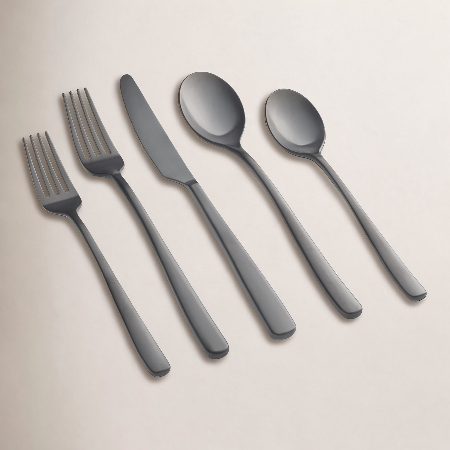 Flatware Set - Service for 4, Black