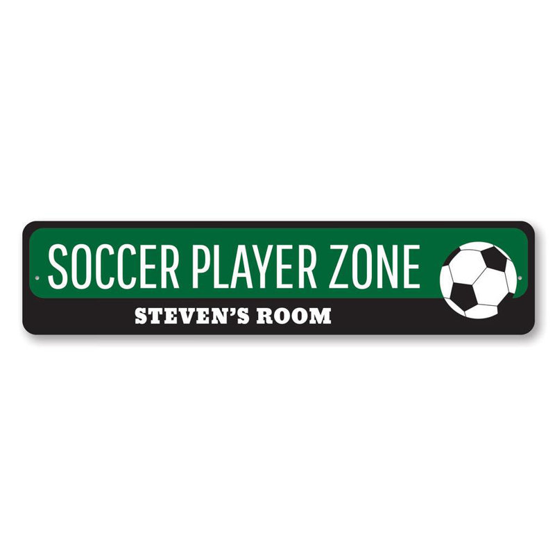 Panneau de soccer en aluminium, H 4 po x l 18 po x P 0,04 po