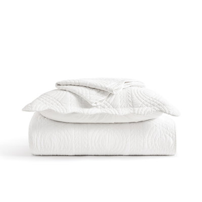 Scallop Edge 100% Cotton Quilt Set
