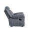 Fauteuil inclinable et oscillant en velours bicolore Zubaida
