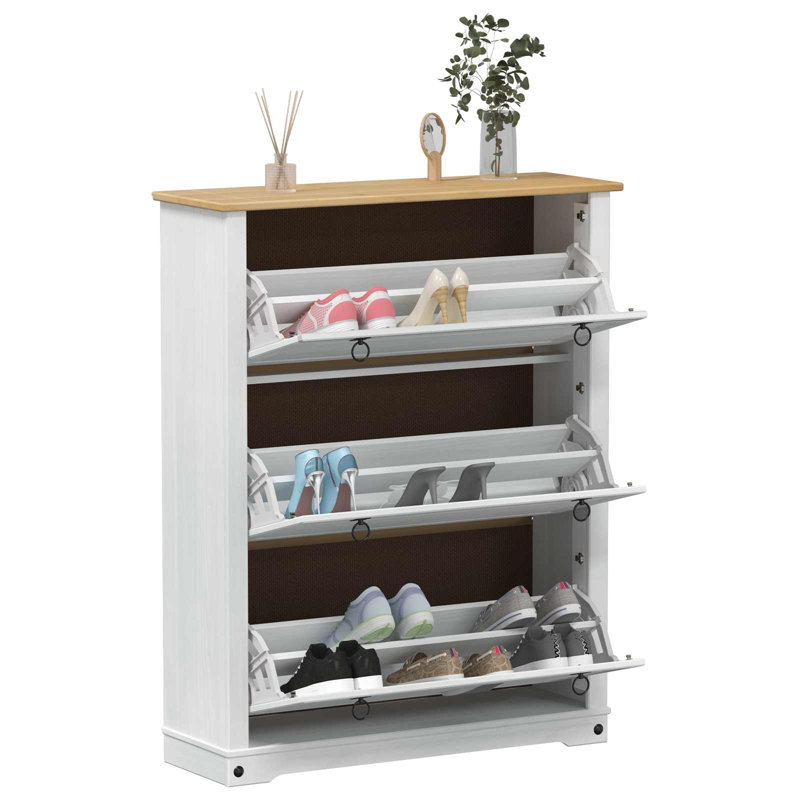 Shoe Storage Cabinet, 124.5 cm H x 99 cm W x 32 cm D