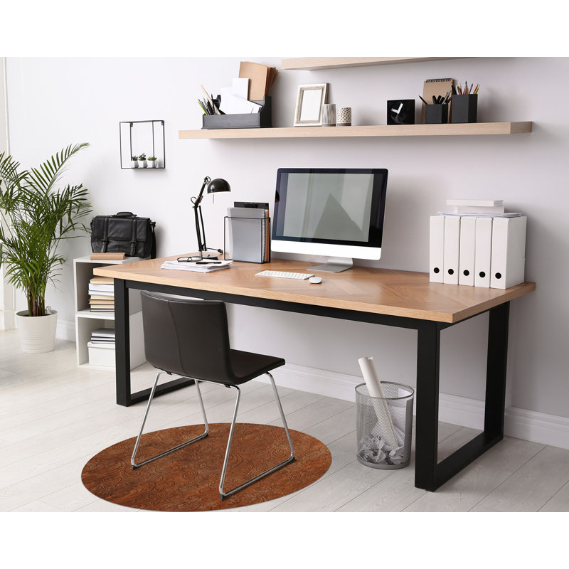 Katierra Hard Floor Straight Round Chair Mat