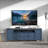 Farmhouse TV Stand for TVs up to 78", Extra Long Wood Media Console with Storage Cabinets & Shelves,-887673284