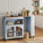 Kitchen Island with Open and Closed Storage Kitchen Cabinet, Modern Kitchen Prep Table, Dining Table, Bar Table for Kitchen and Dining Room-123147626-123147625