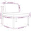 Ensemble modulaire de patio carré de 27,6 po de largeur avec coussins