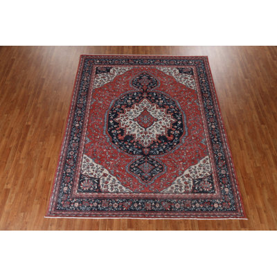 One-of-a-Kind 7'10" X 9'9" Wool Area Rug in Red