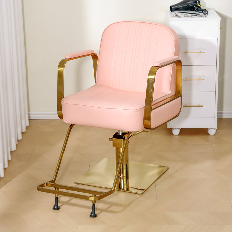 Fauteuil de coiffeur Beauty, Similicuir rose