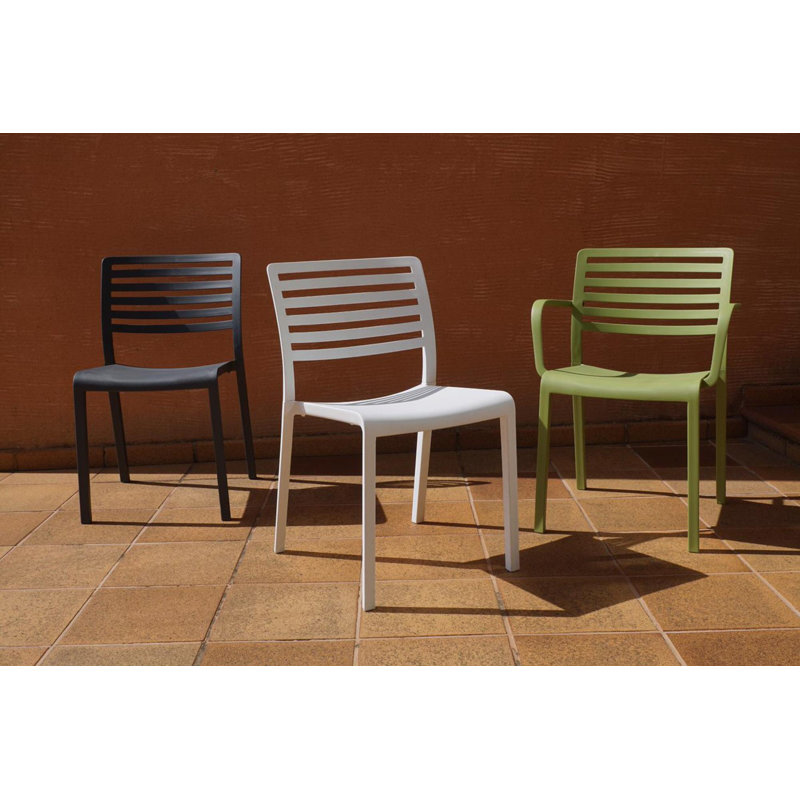 Lama Outdoor Dining Armchair, Dark Gray