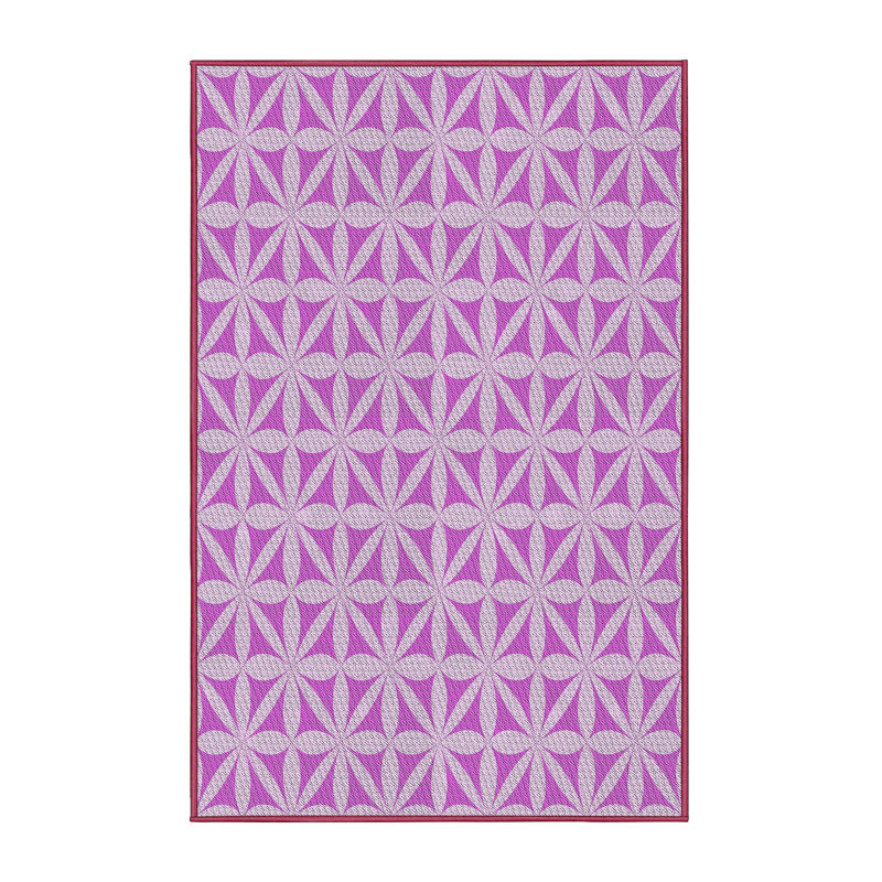 Geometric Indoor Rug, Rectangle 5' x 7'