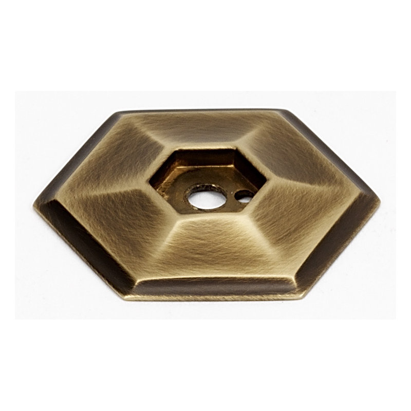 Plaque arrière 1,58 po Nicole, Mat anglais antique, 1.8" L x 1.6" W