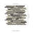 Antique Sable Interlocking 12 in. x 14 in. Stone Glass Blend Mosaic Wall Tile