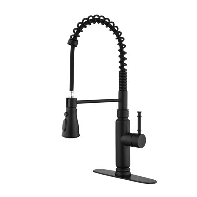 Matte Black Stainless Steel Touch Faucet With Pull-down , 360 Rotating Spout, 3 Water Output Choices, Convenient Temperature & Flow Adjustment, Motion Sensor Kitchen Pull Down Spray - Steel,