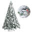 Arbre de Noël vert floqué / givré-1421938497