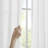 Emery White Linen Blend Light Filtering 40x102" Curtain Panel Pair-119811050-119811055